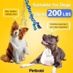 Petbobi Bungee Dog Toy, Outdoor Dog Tug Toy for Pitbull Interactive Exercise, Spring Pole Tug-of-War Toy with Durable Rope, Hanging Toy for Large Dogs to Reduce Boredom, Blue - Image 7