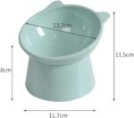 3PCS Cat Bowls, kangnuoxue Elevated Cat Feeding Bowls with 15° Tilted Raised Feeder, Raised Cat Bowl Anti Vomit Cat Food Bowl Cat Feeding Bowls Neck Protective Bowl - Image 3