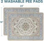 Washable Pee Pads for Dogs,2 Pack Reusable Puppy Pads 18"x24" Super Absorbent Waterproof Pet Training Pads, Non-Slip Potty Pads for Pet Housebreaking - Image 3