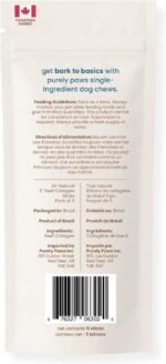 Natural Beef Collagen Sticks for Dogs – Long-Lasting Rawhide-Free Dog Chews – High Protein Treat with Glucosamine & Chondroitin – Canadian Company (6", 5 Count) - Image 10