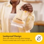 Medela Easy Pour Disposable Breast Milk Storage Bags, 7 oz/210 ml Capacity, Leakproof Design with Milk Protection, Made Without BPA, Pack of 100 - Image 6