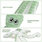 Prime Pets Dog Toys for Large Dogs, 27” Extra Large Plush Octopus Dog Toy, Crinkle Squeaky Dog Toy for Small Medium Large Breeds, Interactive Stuffed Chew Toys to Keep Them Busy, Green - Image 5