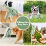Prime Pets Dog Toys for Large Dogs, 27” Extra Large Plush Octopus Dog Toy, Crinkle Squeaky Dog Toy for Small Medium Large Breeds, Interactive Stuffed Chew Toys to Keep Them Busy, Green - Image 7