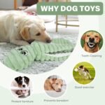 Prime Pets Dog Toys for Large Dogs, 27” Extra Large Plush Octopus Dog Toy, Crinkle Squeaky Dog Toy for Small Medium Large Breeds, Interactive Stuffed Chew Toys to Keep Them Busy, Green - Image 8