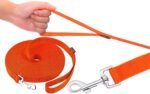 AmaGood Dog/Puppy Obedience Recall Training Agility Lead-15 ft 20 ft 30 ft 50 ft Long Leash-for Dog Training,Recall,Play,Safety,Camping(20FT,Orange) - Image 3