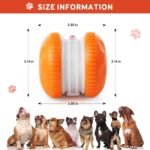 Interactive Dog Toys, Random Path Electric Automatic Moving and Rolling Dogs Toy with Rope for Small Medium Large Dogs, Motion-Activated Dog Stimulation Toy for Boredom Relief (Orange) - Image 9