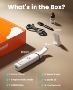 oneisall Dog Clippers with Double Blades,Cordless Small Pet Hair Grooming Trimmer,Low Noise for Trimming Dog's Hair Around Paws, Eyes, Ears, Face, Rump (White) - Image 9