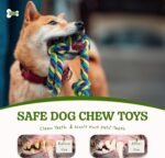 SHARLOVY Dog Rope Toy, Durable Cotton Dog Chew Toys for Aggressive Chewers, Interactive Tug of War Dog Toys for Small Medium to Large Breed (2 Pack, for Medium Dog) - Image 4