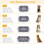 Dog Bed Medium, Super Soft Rectangle Dog Beds, Washable Warming Pet Bed with Anti-Slip Bottom, Anti-Anxiety, Grey, 25 x 21 x 8inch - Image 7