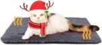 Self Warming Cat Bed Self Heating Cat Dog Mat 24 x 18 inch Extra Warm Thermal Pet Pad for Indoor Outdoor Pets with Removable Cover Non-Slip Bottom Washable Dark Grey Non Electric - Image 9