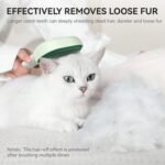 aumuca Small Animals Brush for Shedding, Cat Brushes for Indoor Cats, Horses Grooming Deshedding Brush for Dog Kitten Horse Massage Removes Loose Fur, Forest Green - Image 7