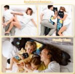 Mewaii Long Cat Plush Body Pillow, Cute Cat Plush Animals Kawaii Soft Plushies, Kitten Plush Pillow Doll Gift for Girls Boys (Blue Starry Cat 44 Inch) - Image 6