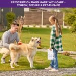 Pet Themed White Paper Prescription Bag W/Stock Logo "Your Pet Our Care" — MSPRX3 Veterinary Dog & Cat Print Paper Bags — Rx Vet Medical Pharmacy Bags, Made in USA — 100 Count, (Large, 5 X 2 X 10) - Image 8