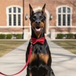 PETDURO Custom Dog Collar Personalized with Name Engraved Gold Metal Buckle for Large Medium Small Female Girl Dogs - Dog Leash and Bow Tie Set Available - Soft Comfy Velvet (Red, M) - Image 6