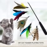 Cat Interactive Stick DIY Stretch Wand Cat Telescopic Teaser Toys for Cat Catcher Exercise Playing Toys Pet Supplies - Image 8