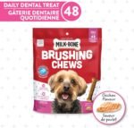 Milk-Bone Brushing Chews Dental Dog Treats, Chicken Flavour Dental Chew, Helps Clean Teeth and Reduce Bad Breath, For Small Dogs, 48 Treats (Pack of 1) - Image 3