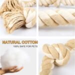 Fida Dog Rope Toys for Large/Medium Aggressive Chewers, Tough Cotton Chew Toy, 3 Feet 5 Knots Indestructible, Tug of War Dog Pull Rope Teeth Cleaning - Image 4