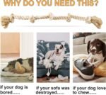 Fida Dog Rope Toys for Large/Medium Aggressive Chewers, Tough Cotton Chew Toy, 3 Feet 5 Knots Indestructible, Tug of War Dog Pull Rope Teeth Cleaning - Image 7