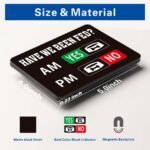 Beiyer Pet Feeding Reminder，2-Pack AM/PM Pet Feeding Tracker – Magnetic Fridge Sign with "Yes/No" Slider for Dogs & Cats | Prevent Overfeeding & Track Meals Effortlessly - Image 3