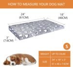 VANKEAN Dog Bed Mat Reversible(Cool & Soft), Stylish 24” Pet Bed Mattress for Dog Crate, Water Proof Linings, Removable Machine Washable Cover, Pet Bed for Small Dog & Cats up to 25lbs, Light Grey - Image 3