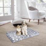 VANKEAN Dog Bed Mat Reversible(Cool & Soft), Stylish 24” Pet Bed Mattress for Dog Crate, Water Proof Linings, Removable Machine Washable Cover, Pet Bed for Small Dog & Cats up to 25lbs, Light Grey - Image 9