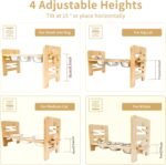 Elevated Cat Bowls 6 Heights Adjustable Pet Bowls for Kitten 15°Tilted Raised Cat Feeder with 3 Stainless Steel Cups Adjustable Pet Feeder for Kitten Puppy - Image 4
