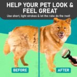 Maxpower Planet Pet Grooming Brush - Double Sided Shedding, Dematting - Undercoat Rake for Dogs - Dog Grooming Brush - Deshedding Brush for Dogs - Dog Brush, Cat Brush, Reduce Shedding by 95%, Black - Image 9