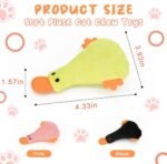 Andiker Cat Catnip Toys, 3Pcs Cat Interactive Toys for Indoor Cats, Soft Plush Cat Chew Toys with Crinkle Paper for Relieve Stress, Reduce Boredom, Teething (Ducks) - Image 3