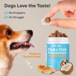 Flea and Tick Prevention for Dogs Chewable: Natural Soft Dog Treats, Oral Pet Treatment for Dogs Health & Immunity - Daily Supplement & Repellent Chews for Small, Large Dog, Puppy Flea & Tick Control - Image 5