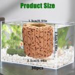 Aquarium Plant Holder Rings 30 Pcs – 2.5x2.5cm Ceramic Water Plant Anchors with 1.2cm Inner Diameter, Round Shape, Heavy Base – Aquatic Fastener for Tanks, Shrimp Tanks, Hydroponics - Image 7