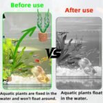 Aquarium Plant Holder Rings 30 Pcs – 2.5x2.5cm Ceramic Water Plant Anchors with 1.2cm Inner Diameter, Round Shape, Heavy Base – Aquatic Fastener for Tanks, Shrimp Tanks, Hydroponics - Image 8