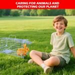 Squirrel Traps - Foldable Heavy Duty Humane Live Animal Cage Trap for Squirrels Rabbit, Rat, Vole, Skunk, Chipmunk Groundhog Possum & Small Cat - Image 7