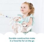 Melissa & Doug Burrow Bunny Stuffed Animal Plushie with Big Feet, Floppy Ears & Fluffy Tail, Adorable Pretend Play Toddler Toys for Girls & Boys 3+ - Image 5