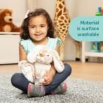 Melissa & Doug Burrow Bunny Stuffed Animal Plushie with Big Feet, Floppy Ears & Fluffy Tail, Adorable Pretend Play Toddler Toys for Girls & Boys 3+ - Image 8