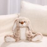 Melissa & Doug Burrow Bunny Stuffed Animal Plushie with Big Feet, Floppy Ears & Fluffy Tail, Adorable Pretend Play Toddler Toys for Girls & Boys 3+ - Image 10
