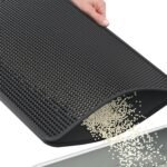 ZuHucpts Large Cat Litter Mat Trapper -90 x 61 cm1 Pack Honeycomb Double Layer Litter Mat -Traps Messes, Easy Clean and Durable, Non Toxic Trapper Rug Suitable for Litter Tray (Black) - Image 9
