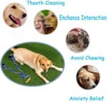 Large Dog Rope Toys for Aggressive Chewers Pitbull Tug of War Interactive Heavy Duty Outdoor Medium Large Breed XL Dog Chew Rope Strong Durable Dog Tug Toys Tough Pull Rope with Handle - Image 5