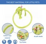 3 Pack Swing Hanging Toys,Bird Climbing Rope Net Ladders Small Medium Pet Activity Toy Suitable for Parakeet,Cockatiel,Cockatoo,Hamster,Rat,Ferret(Random Color) - Image 4