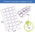 3 Pack Swing Hanging Toys,Bird Climbing Rope Net Ladders Small Medium Pet Activity Toy Suitable for Parakeet,Cockatiel,Cockatoo,Hamster,Rat,Ferret(Random Color) - Image 5