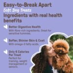 Cookie PAL Organic Soft Dog Treats (Peanut Butter Apple & Blueberry Pumpkin), Made in Canada, Low Calorie Human Grade Biscuits, Non-GMO, 250g (4 pk) - Image 4