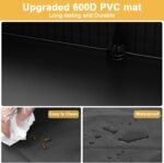 XiaZ Guinea Pig Cage with Waterproof PVC Bottom Liner & Roof & One-Hand Release Hook, Triple Fixing C&C Cage for Guinea Pigs, Bunny, Rabbit, Hedgehog, Small Animal Indoor Playpen 47''L x 24''W x 16''H - Image 4