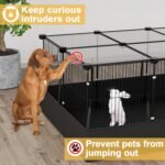 XiaZ Guinea Pig Cage with Waterproof PVC Bottom Liner & Roof & One-Hand Release Hook, Triple Fixing C&C Cage for Guinea Pigs, Bunny, Rabbit, Hedgehog, Small Animal Indoor Playpen 47''L x 24''W x 16''H - Image 6