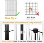 XiaZ Guinea Pig Cage with Waterproof PVC Bottom Liner & Roof & One-Hand Release Hook, Triple Fixing C&C Cage for Guinea Pigs, Bunny, Rabbit, Hedgehog, Small Animal Indoor Playpen 47''L x 24''W x 16''H - Image 7