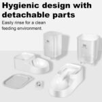 Marchul Dog Feeder, Gravity Cat Feeder and Water Dispenser Set, Automatic Pet Food Bowl and Waterer Large Capacity for Small Medium Pets Puppy Kitten Rabbit, 1 Gallon - Image 6