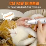 Cat Grooming Clippers Kit with Paw Trimmer, 3 in 1 Electric Pet Hair Shaver Supplies for Thick Matted Hair, Heavy Coat Butt Cat Fur Razor for Dogs at Home - Image 6