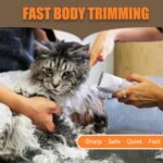 Cat Grooming Clippers Kit with Paw Trimmer, 3 in 1 Electric Pet Hair Shaver Supplies for Thick Matted Hair, Heavy Coat Butt Cat Fur Razor for Dogs at Home - Image 8