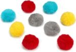 Chiwava 24PCS 1.8" Catnip Furry Cat Toys Ball Soft Pom Pom Balls Kitten Chase Quiet Play Assorted Color - Image 8