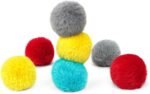 Chiwava 24PCS 1.8" Catnip Furry Cat Toys Ball Soft Pom Pom Balls Kitten Chase Quiet Play Assorted Color - Image 10
