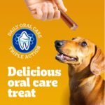 PEDIGREE DENTASTIX Oral Care Dual Flavour Bacon & Chicken Adult Dog Treats - for Large Breeds - Reduces Plaque and Tartar Buildup - 32 Sticks 670g Pouch - Image 3