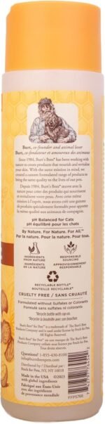 Burt's Bees for Cats Hypoallergenic Cat Shampoo with Shea Butter & Honey | Best Shampoo for Cats with Dry or Sensitive Skin | Cruelty Free, Sulfate & Paraben Free, pH Balanced for Cats - 10 Fl Oz - Image 3